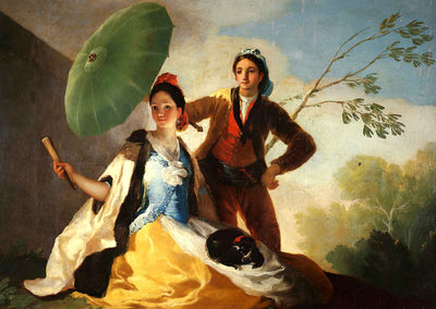 The Parasol Art Print 1777 Painting by Francisco Goya (6 Sizes) - Premium Print
