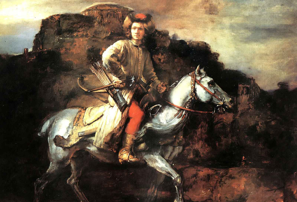 The Polish Rider Fine Art Print 1655 Painting by Rembrandt (6 Sizes)