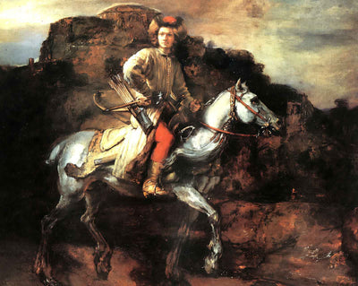 The Polish Rider art print by Rembrandt (1655)