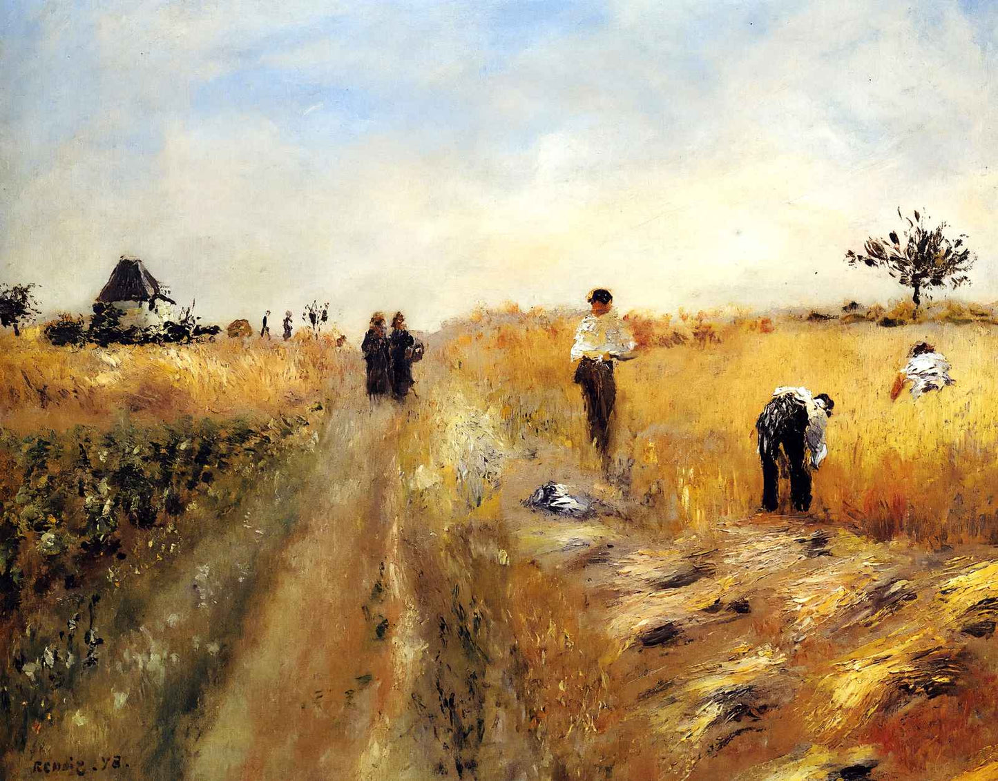 The Harvesters 1873 Painting by Pierre-Auguste Renoir Art Print (6 Sizes)