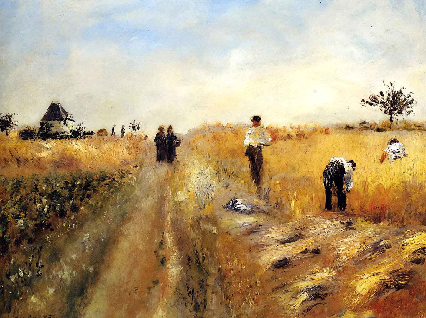 The Harvesters 1873 Painting by Pierre-Auguste Renoir Art Print (6 Sizes)