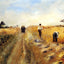 The Harvesters art print by Pierre-Auguste Renoir (1873)