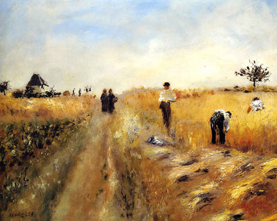 The Harvesters art print by Pierre-Auguste Renoir (1873)