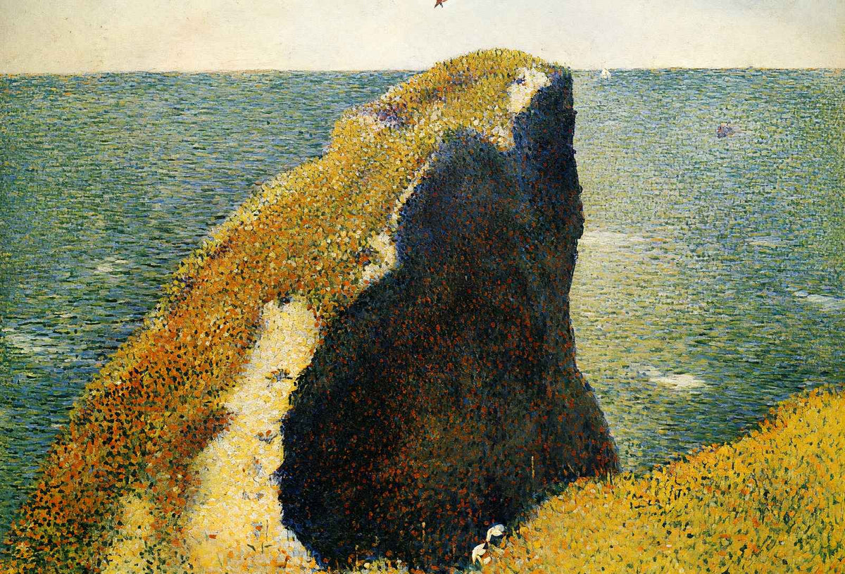The Bec Du Hoc, Grandcamp 1885 Painting by Georges Seurat Art Print (6 Sizes)