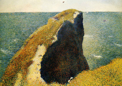 The Bec Du Hoc, Grandcamp 1885 Painting by Georges Seurat Art Print (6 Sizes)
