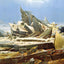 The Sea of Ice 1824 Painting by Caspar David Friedrich Art Print (6 Sizes)