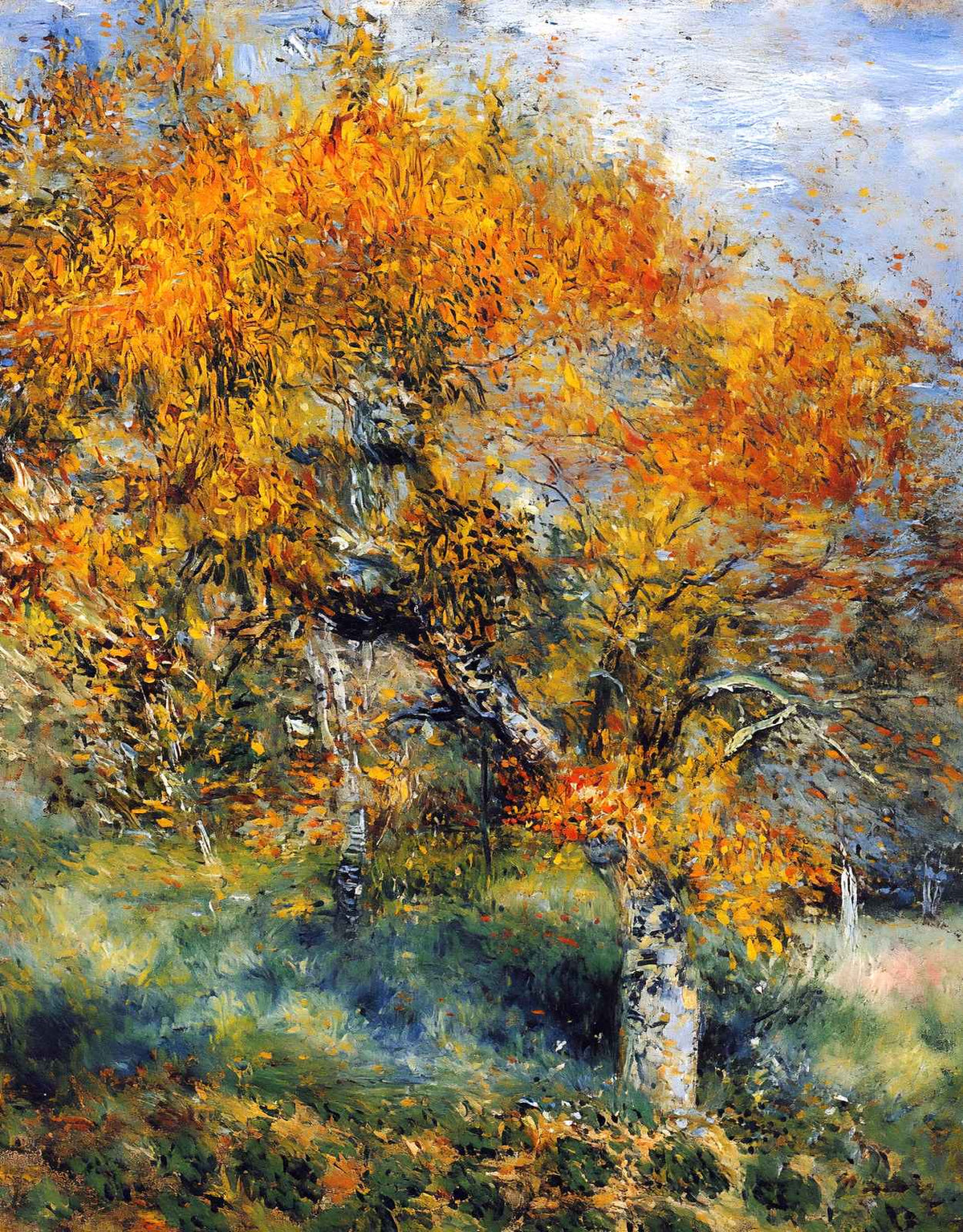 The Pear Tree Fine Art Print 1889 Painting by Pierre-Auguste Renoir (6 Sizes)