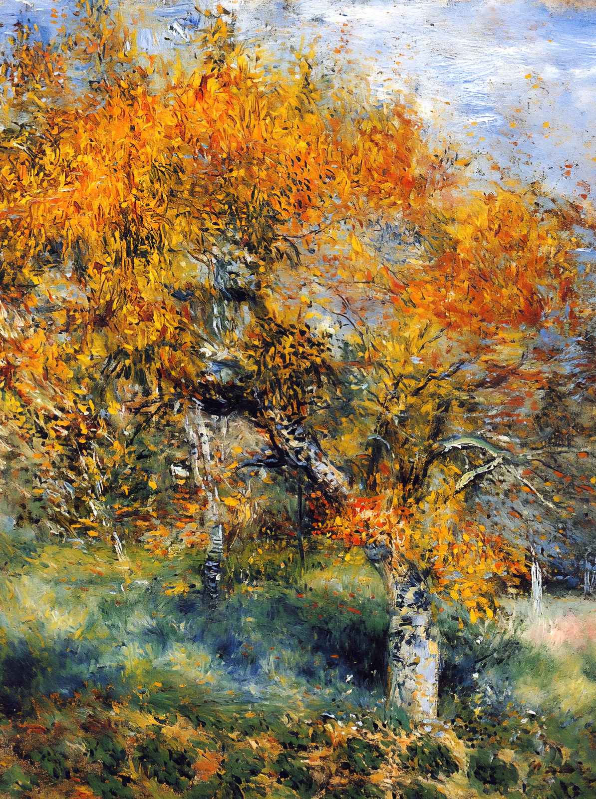 The Pear Tree Fine Art Print 1889 Painting by Pierre-Auguste Renoir (6 Sizes)