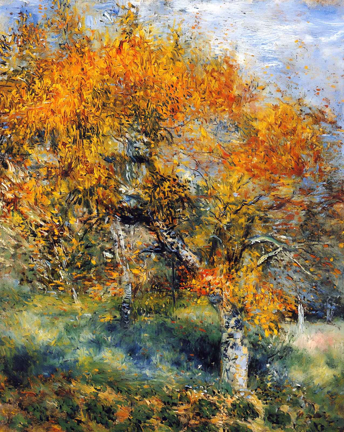 The Pear Tree art print by Pierre-Auguste Renoir (1889)