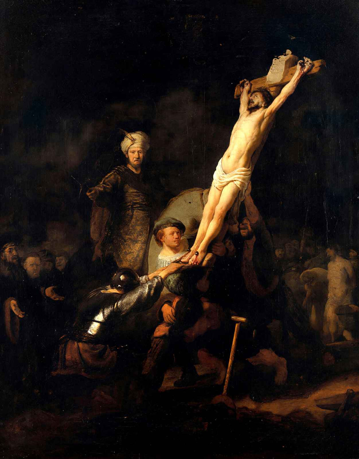 The Elevation of the Cross Art Print 1633 Painting by Rembrandt (6 Sizes)