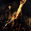 The Elevation of the Cross Art Print 1633 Painting by Rembrandt (6 Sizes)