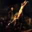 The Elevation of the Cross art print by Rembrandt (1633)