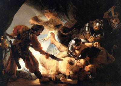 The Blinding of Samson Art Print 1636 Painting by Rembrandt (6 Sizes)