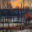 The Effect of Snow, Sunset, Eragny 1895 by Camille Pissarro Art Print (6 Sizes)
