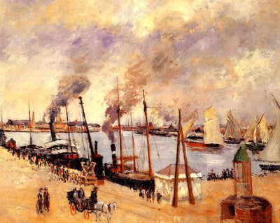 The Port of Le Havre art print by Camille Pissarro (1903)