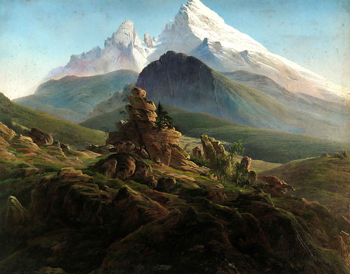 The Watzmann Art Print 1825 Painting by Caspar David Friedrich (6 Sizes)