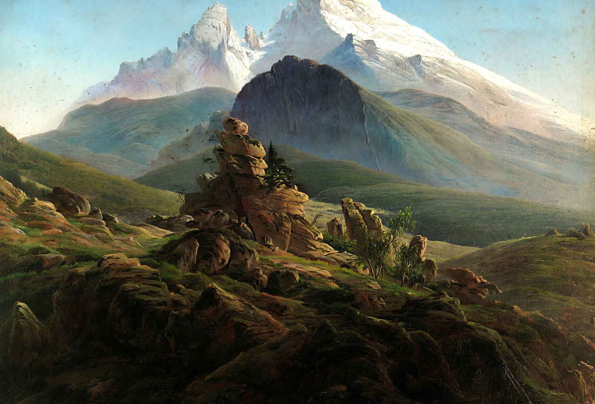 The Watzmann Art Print 1825 Painting by Caspar David Friedrich (6 Sizes)