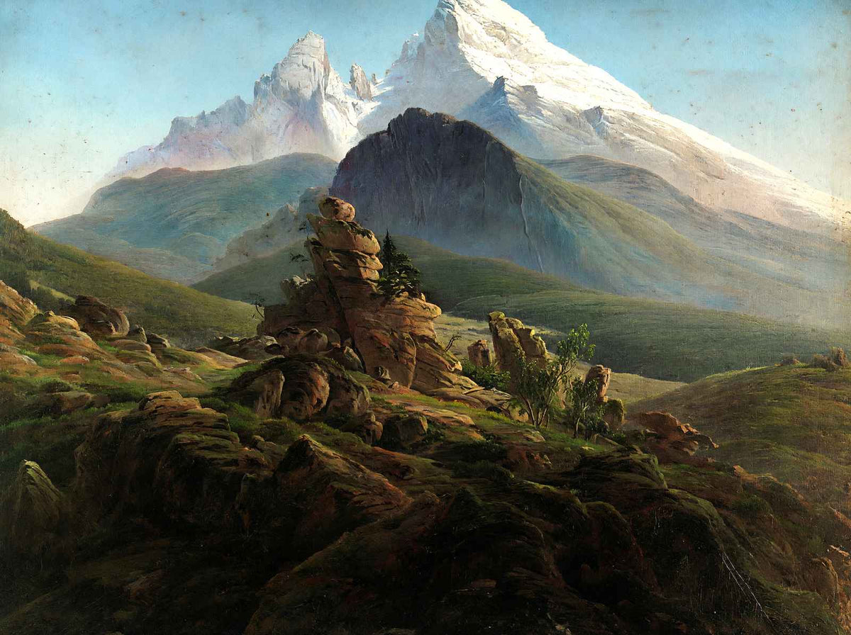 The Watzmann Art Print 1825 Painting by Caspar David Friedrich (6 Sizes)