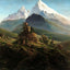 The Watzmann painting by Caspar David Friedrich (1825)