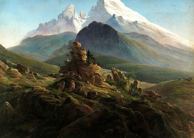 The Watzmann Art Print 1825 Painting by Caspar David Friedrich (6 Sizes)