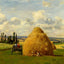 The Haystack, Pontoise Art Print 1873 Painting by Camille Pissarro (6 Sizes)