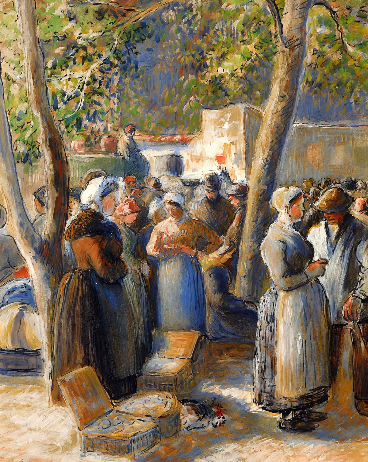 The Market in Gisors art print by Camille Pissarro (1887)