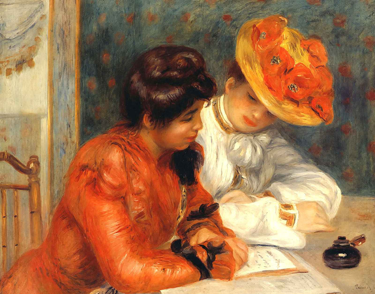 The Letter Art Print 1900 Painting by Pierre-Auguste Renoir (6 Sizes)