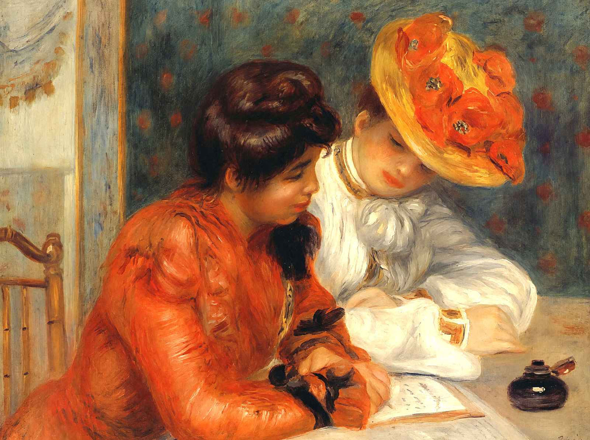 The Letter Art Print 1900 Painting by Pierre-Auguste Renoir (6 Sizes)