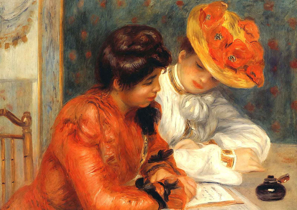 The Letter Art Print 1900 Painting by Pierre-Auguste Renoir (6 Sizes)