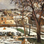 The Effect of Snow at L'Hermitage, Pontoise Art Print 1875 by Pissarro (6 Sizes)