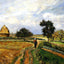 The Old Ennery Road in Pontoise Art Print 1877 by Camille Pissarro (6 Sizes)