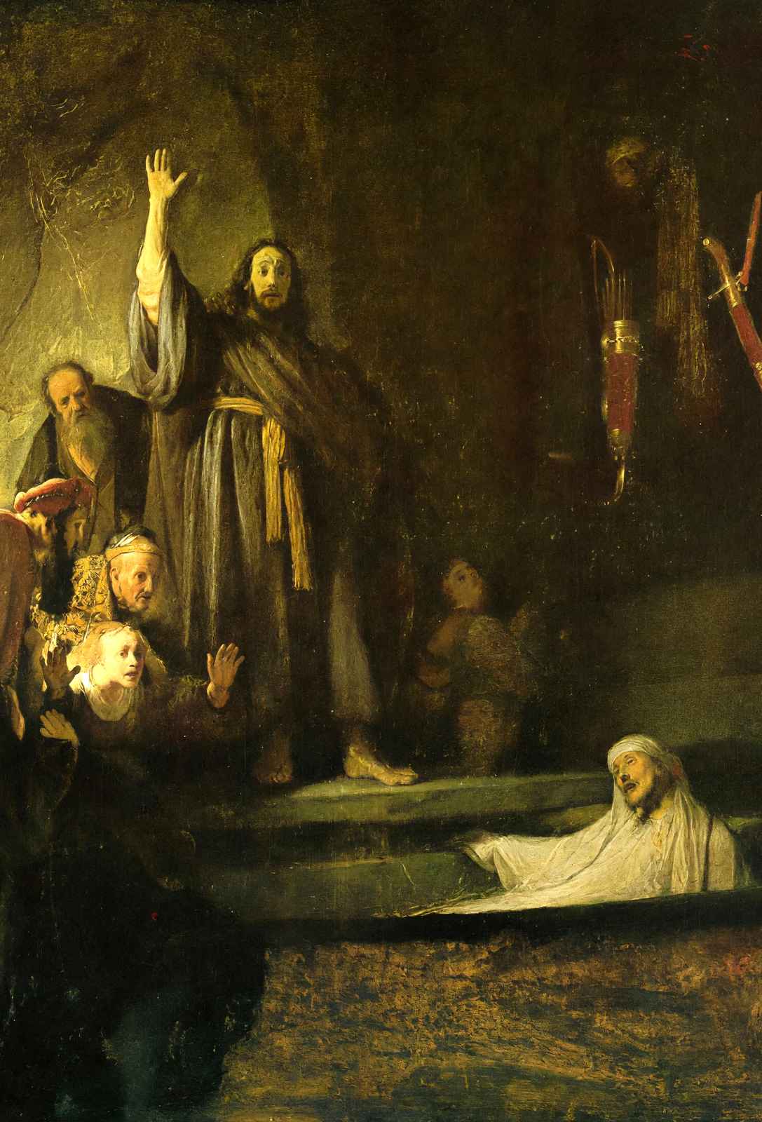 The Raising of Lazarus Art Print 1630 Painting by Rembrandt (6 Sizes)