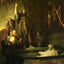 The Raising of Lazarus art print by Rembrandt (1630)