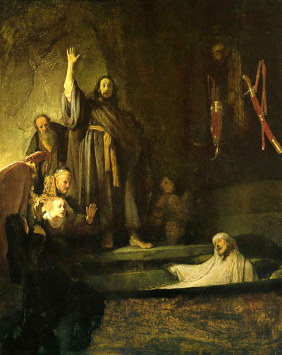 The Raising of Lazarus art print by Rembrandt (1630)