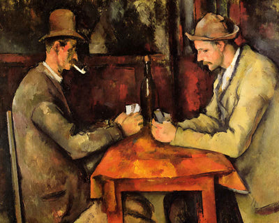 The Card Players fine art print by Paul Cezanne (1896)