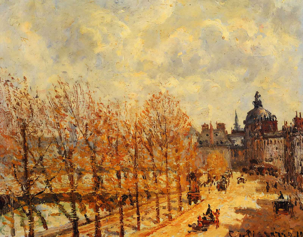 The Malaquais Quay in the Morning, Sunny Weather 1903 Art Print (6 Sizes)