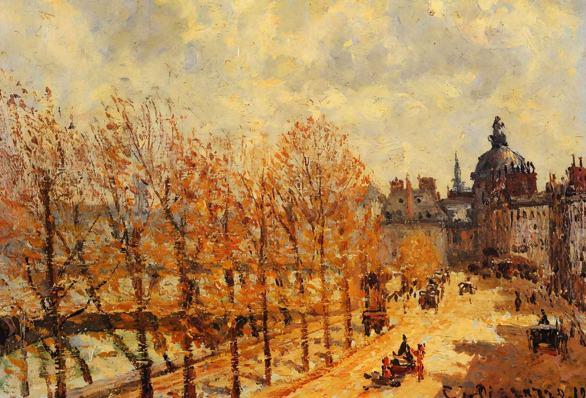 The Malaquais Quay in the Morning, Sunny Weather 1903 Art Print (6 Sizes)