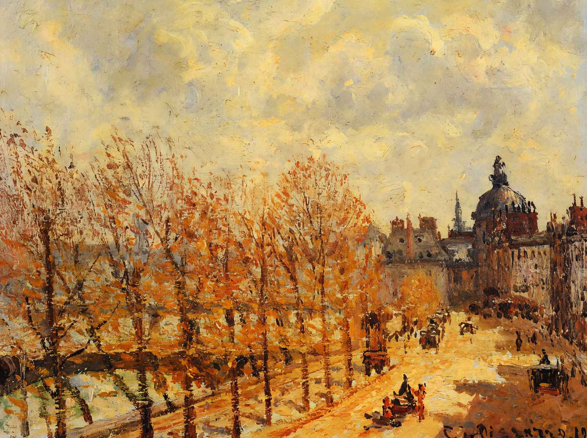 The Malaquais Quay in the Morning, Sunny Weather 1903 Art Print (6 Sizes)