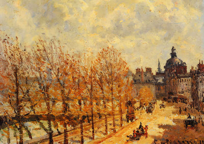 The Malaquais Quay in the Morning, Sunny Weather 1903 Art Print (6 Sizes)