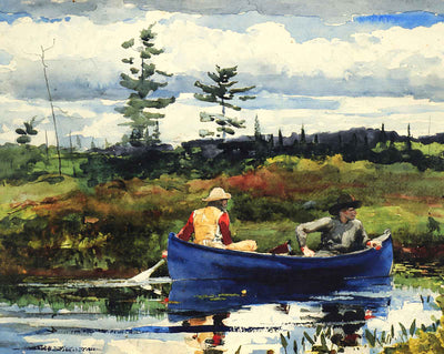 The Blue Boat painting print by Winslow Homer (1892)