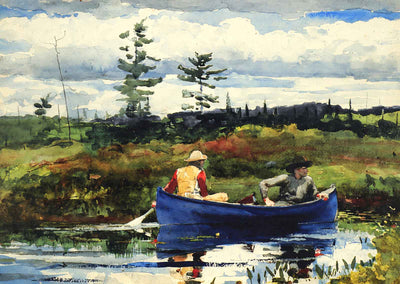 The Blue Boat 1892 Painting by Winslow Homer Art Print (6 Sizes) High Quality