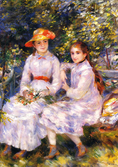 Daughters of Paul Durand Ruel 1882 Art Print (6 Sizes) - High Quality