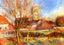 The Church at Essoyes 1887 by Pierre-Auguste Renoir Fine Art Print (6 Sizes)