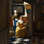 The Love Letter Art Print 1669 Painting by Johannes Vermeer (6 Sizes) - Restored