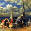 The Return of the Boating Party painting print by Pierre-Auguste Renoir (1862)