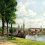 The Cours La Riene, the Notre Dame Cathedral, Rouen 1898 Art Print (6 Sizes)