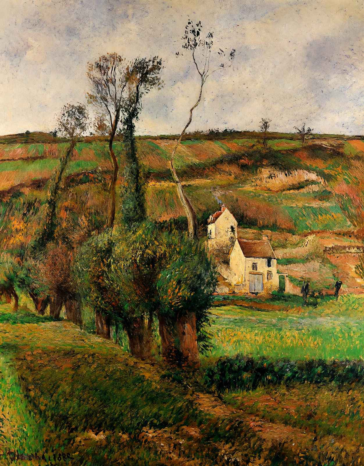 The Cabage Place at Pontoise 1882 by Camille Pissarro Art Print (6 Sizes)