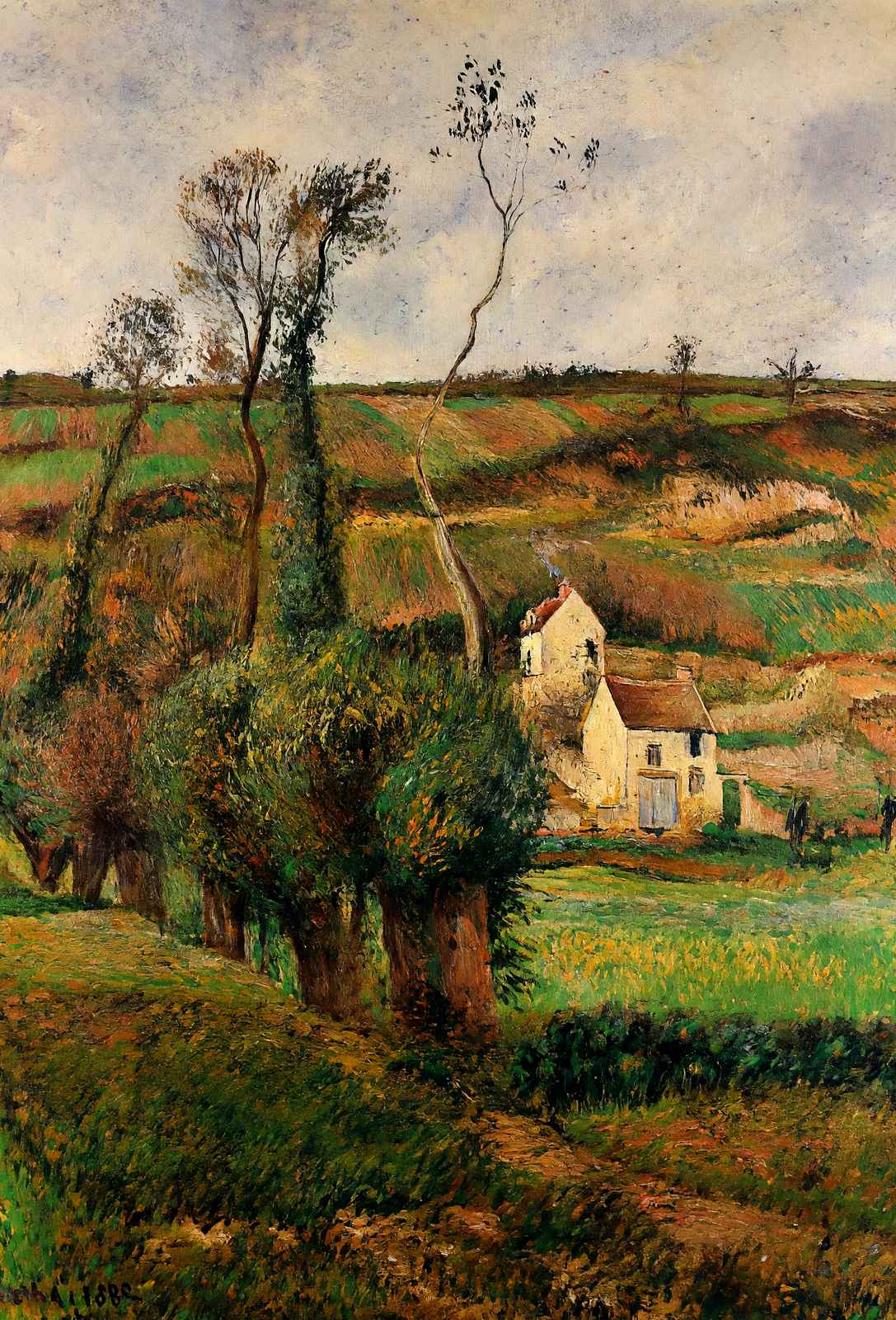 The Cabage Place at Pontoise 1882 by Camille Pissarro Art Print (6 Sizes)