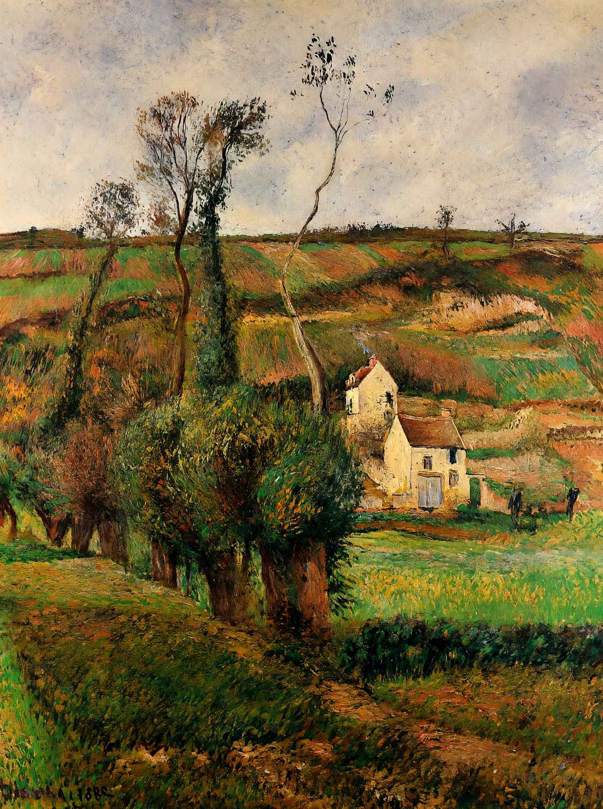 The Cabage Place at Pontoise 1882 by Camille Pissarro Art Print (6 Sizes)
