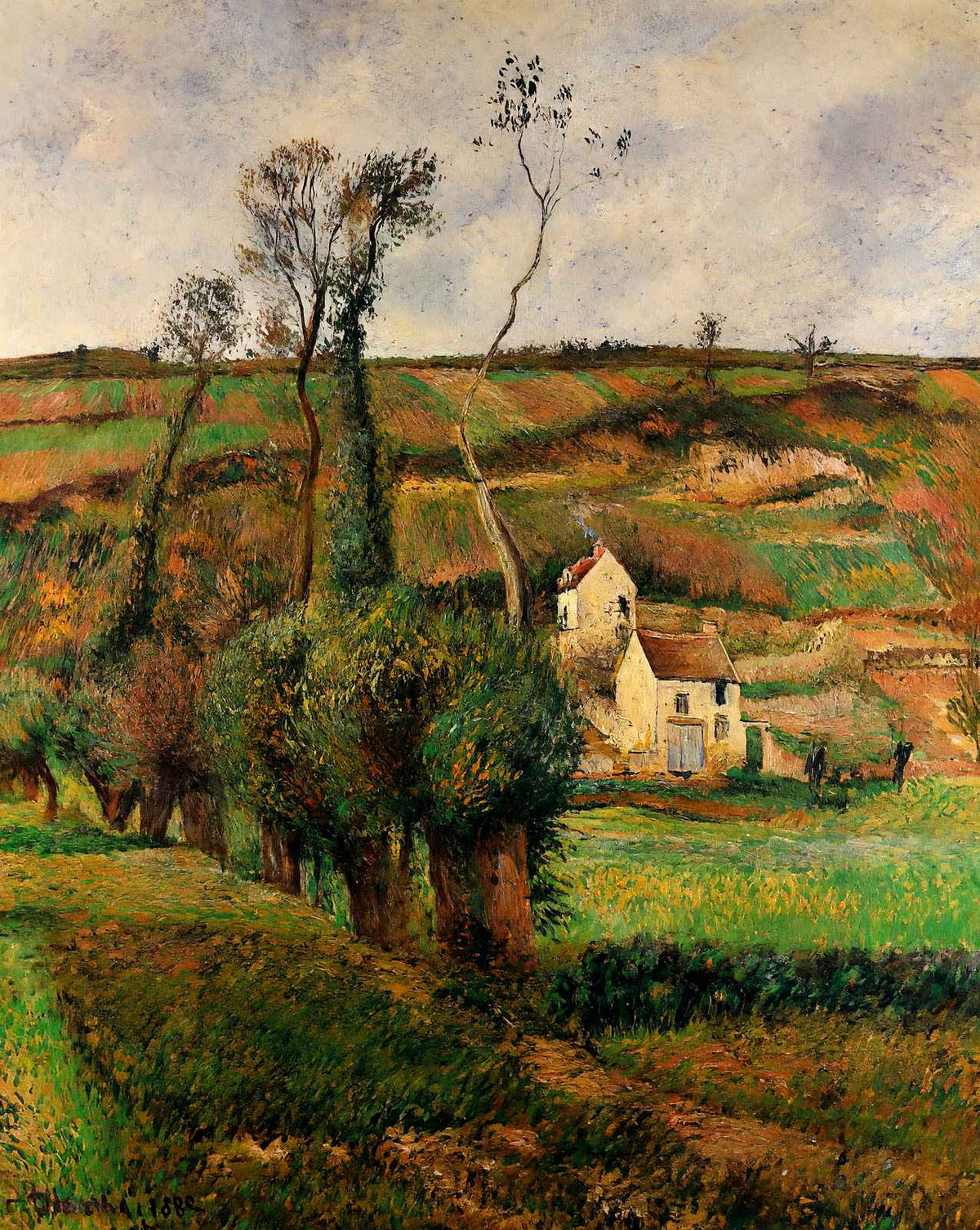 The Cabage Place at Pontoise fine art print by Camille Pissarro (1882)